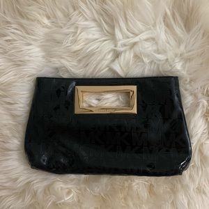 Michael Kors Patent Monogram Clutch